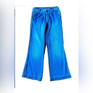 Next denim Blue Wide Leg Trouser Style Denim Jeans Size 6R